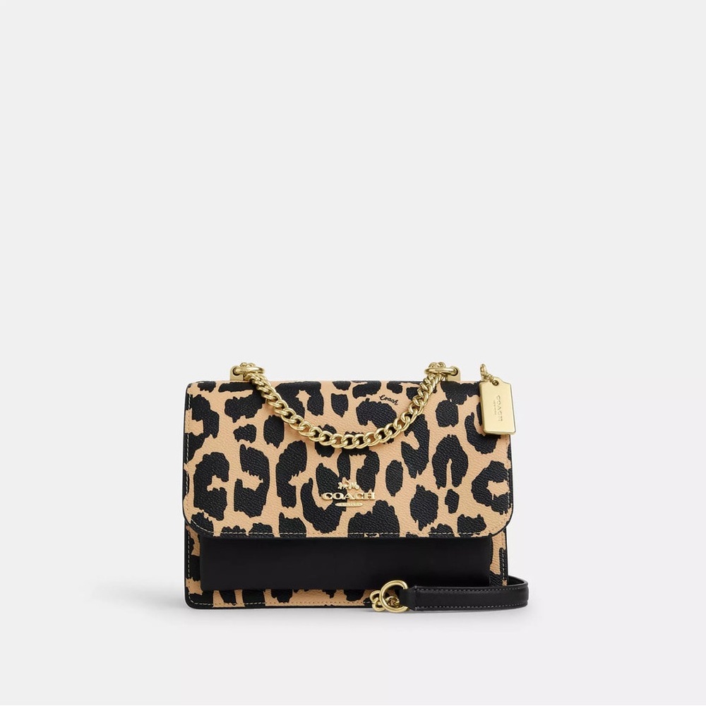 Coach Klare Crossbody Bag With Leopard Print - Picture 9 of 10